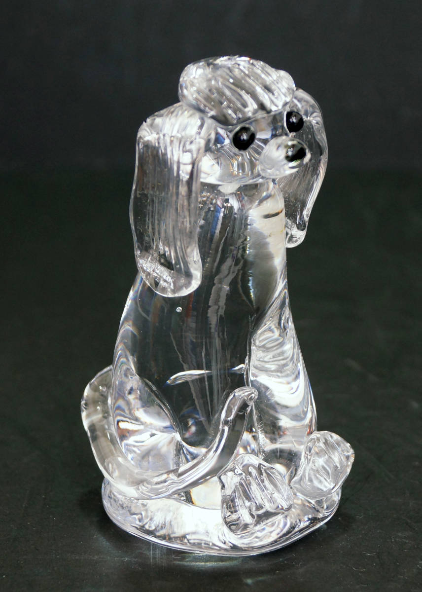 ビンテージ ロシア クリスタル 犬 フィギュア 拍卖