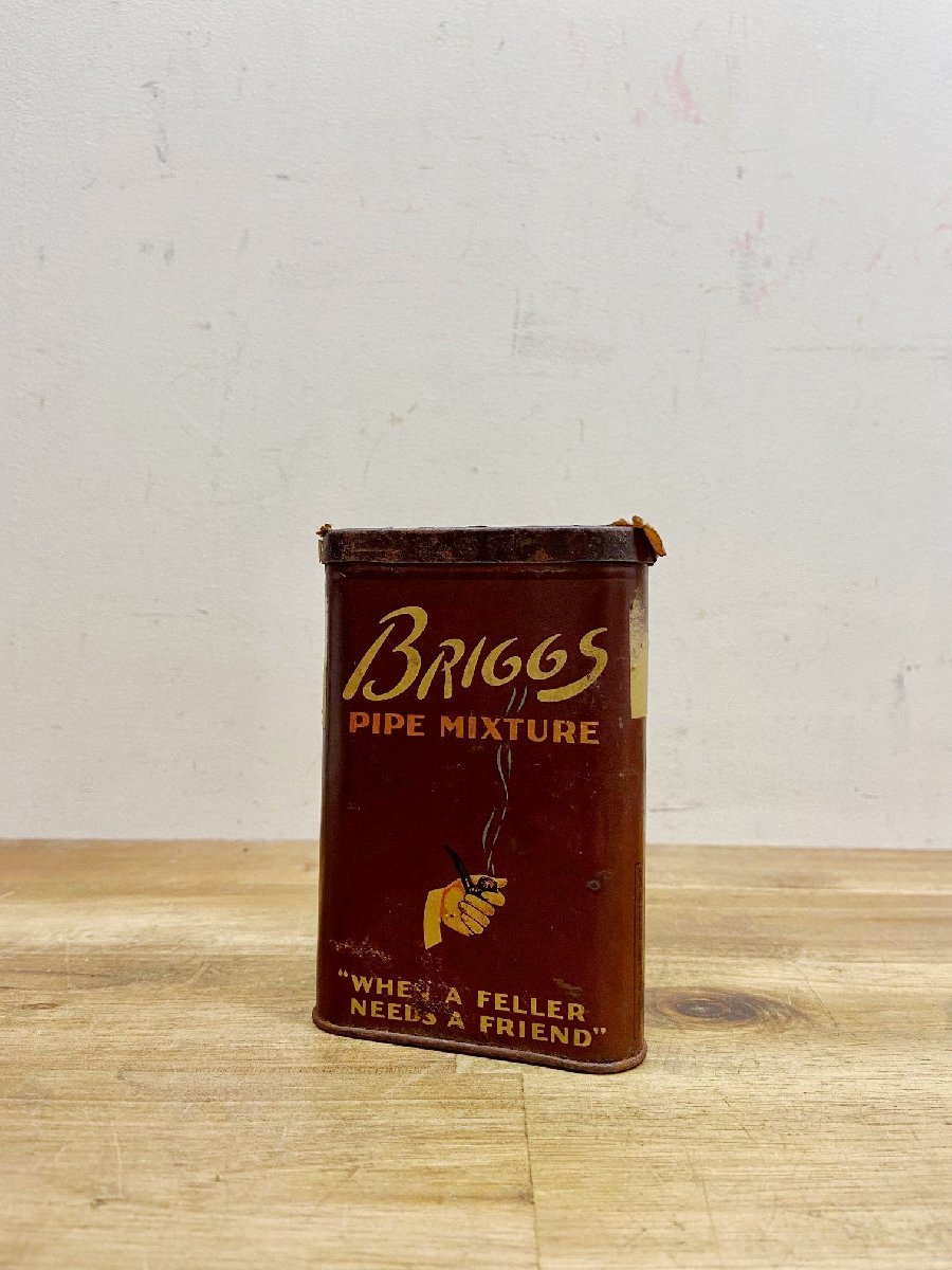 アメリカ ヴィンテージ タバコ缶 50’s 雑貨 インテリア 収納 店舗備品 アメリカン雑貨 BRIGGS【9363】拍卖