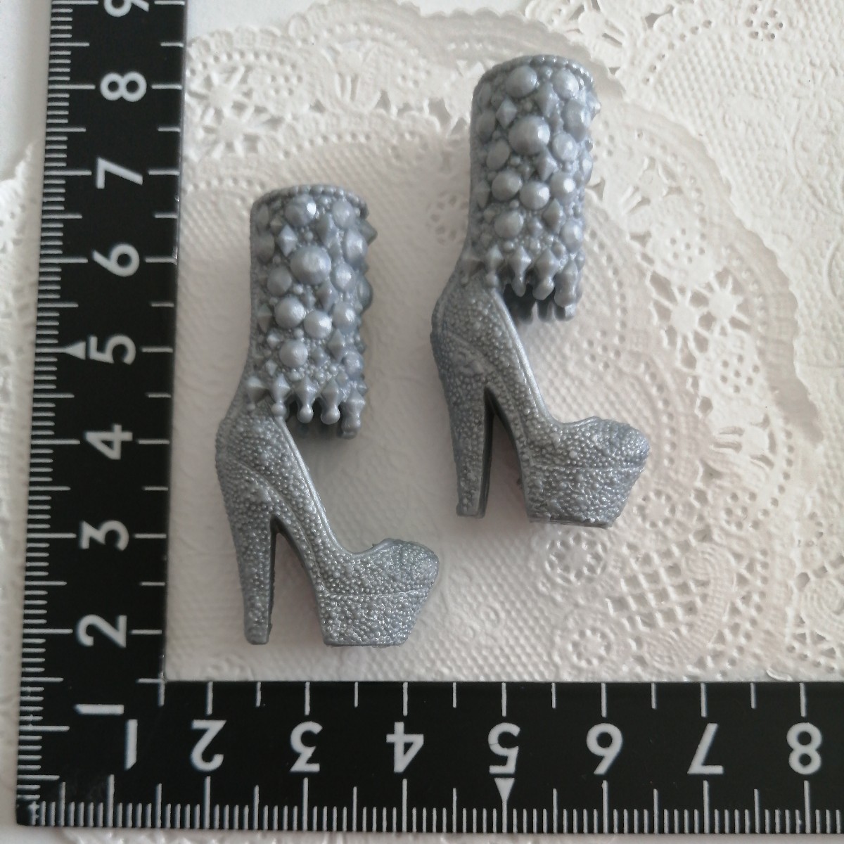 3r0830 ドール用 デコラティブ 厚底 ハイヒール 靴 バービー 拍卖