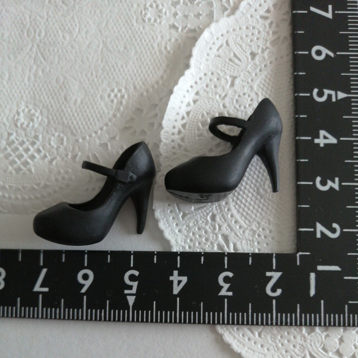 3r0829 ドール用 ハイヒール 黒 ブラック パンプス momoko ジェニー ラブジェニー リカちゃん ハッシュタグリカ ピュアニーモ 1/6ドール拍卖