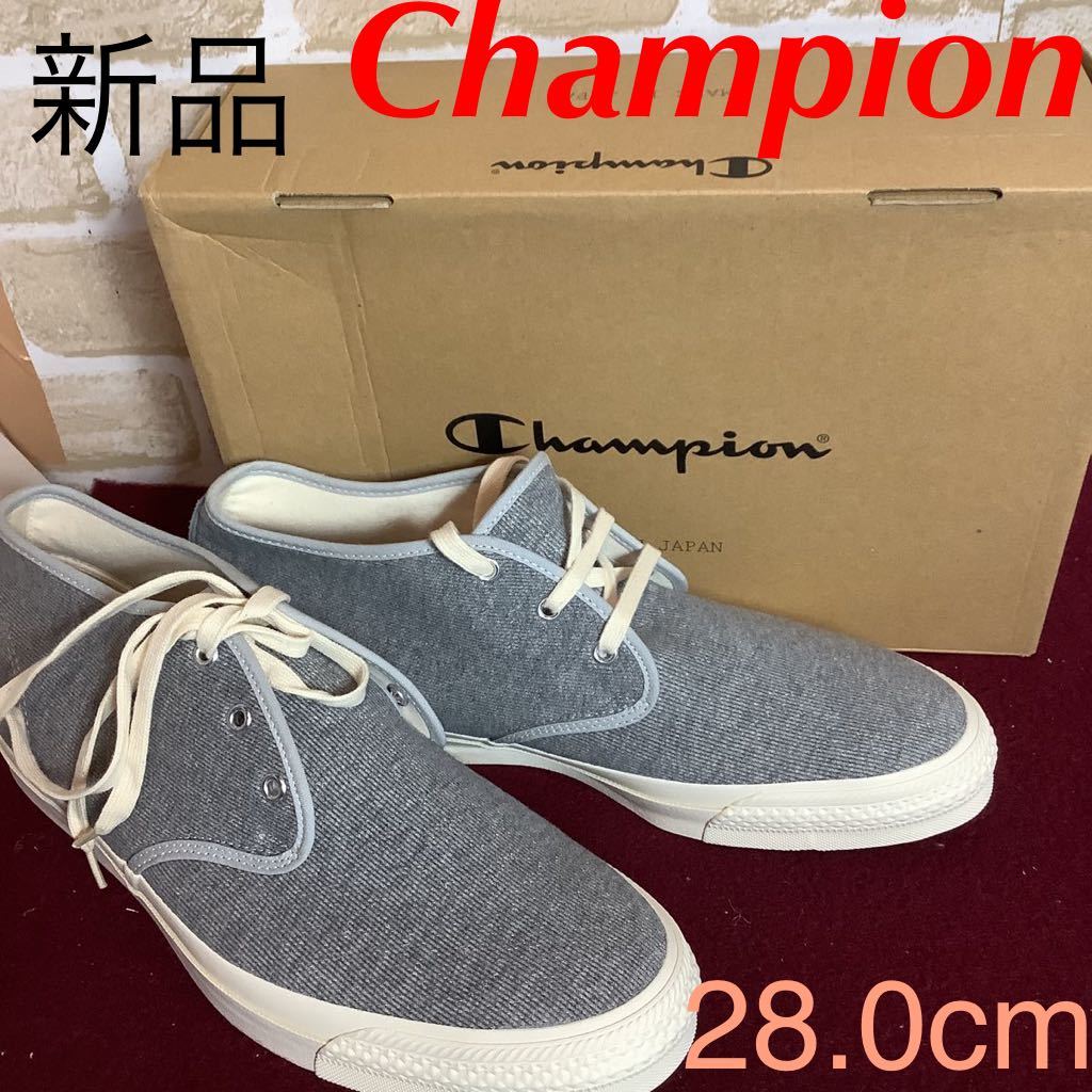 【売り切り!送料無料!】A-328 Champion!カジュアルシューズ!28.0cm!グレー!チャッカブーツ!おしゃれ!日本製! スウェット素材!新品!拍卖