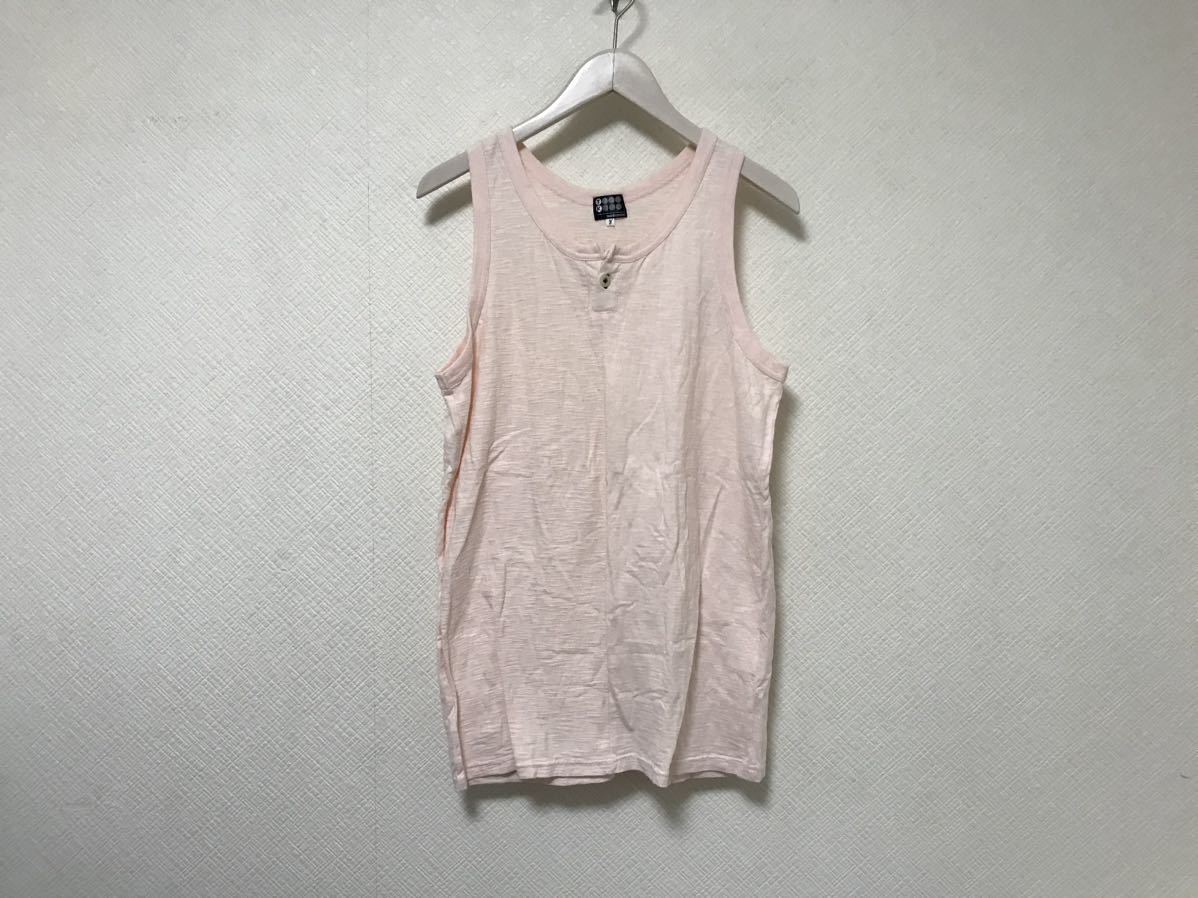 本物タケオキクチTAKEOKIKUCHIスラブコットンタンクトップアメカジサーフミリタリーワークビジネススーツLピンク3拍卖