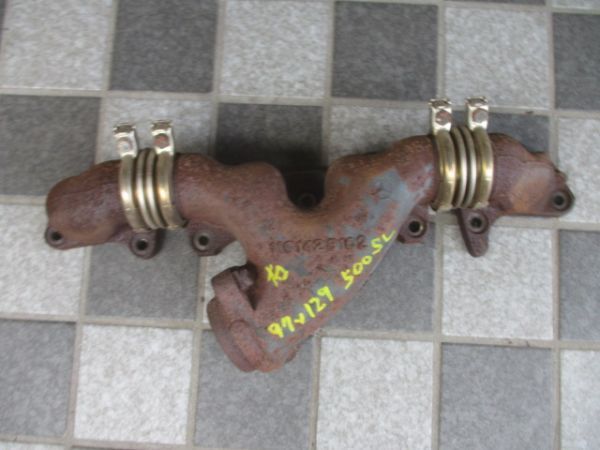 ■ベンツ R129 SL500 エキゾーストマニホールド 右 中古 1191428102 1191400561 部品取あり エキマニ マフラー W124 E400 E420 E500 E50■拍卖