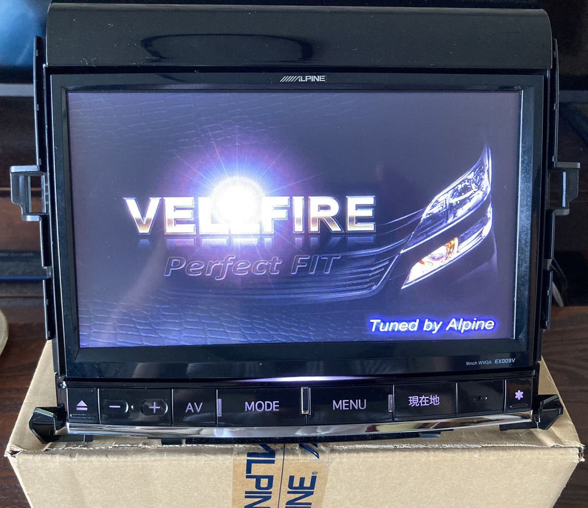 【2016年版】アルパイン EX009V ヴェルファイア ゴールデンアイズ 新品GPS内蔵地デジアンテナセット ステリモ 純正バックカメラ変換 取説拍卖
