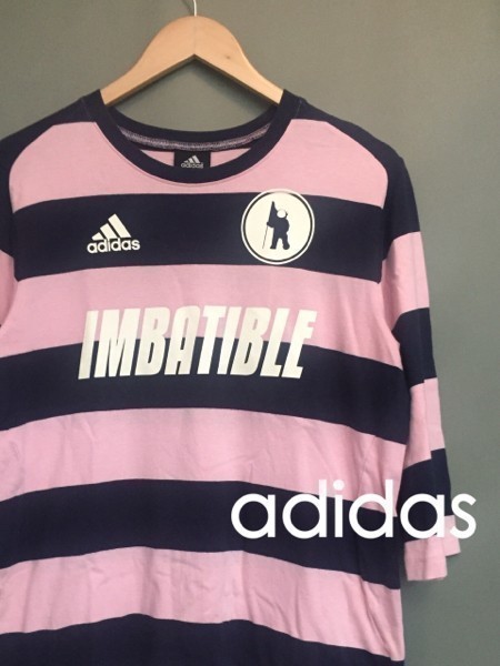 アディダス adidas 七分袖 IMBATIBLE ボーダー 未来創造 Lサイズ &拍卖