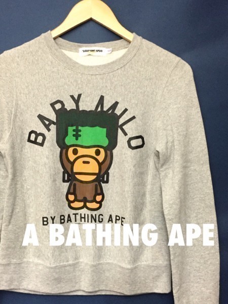 アベイシングエイプ A BATHING クラシックス スウェット トレーナー XXSサイズ &拍卖