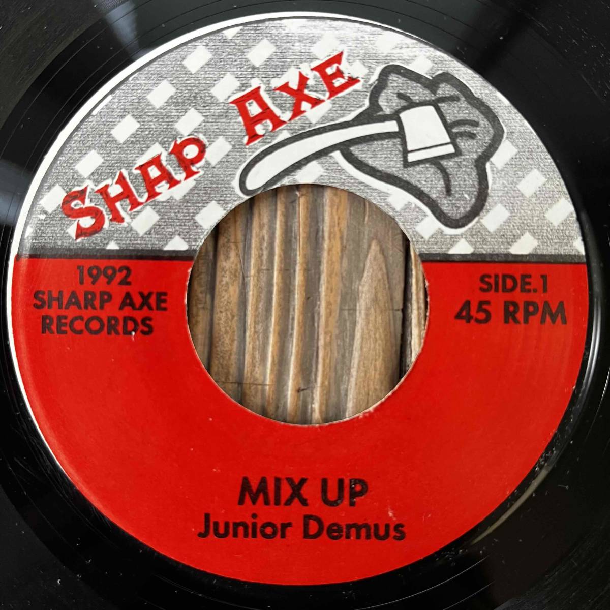★美盤!1992!CARRY GO BRING COME riddim!ド渋ダミ声DJ!【Junior Demus/Mix Up/Muggo Muggo/Mockingbird】7inch Sharp Axe JA拍卖