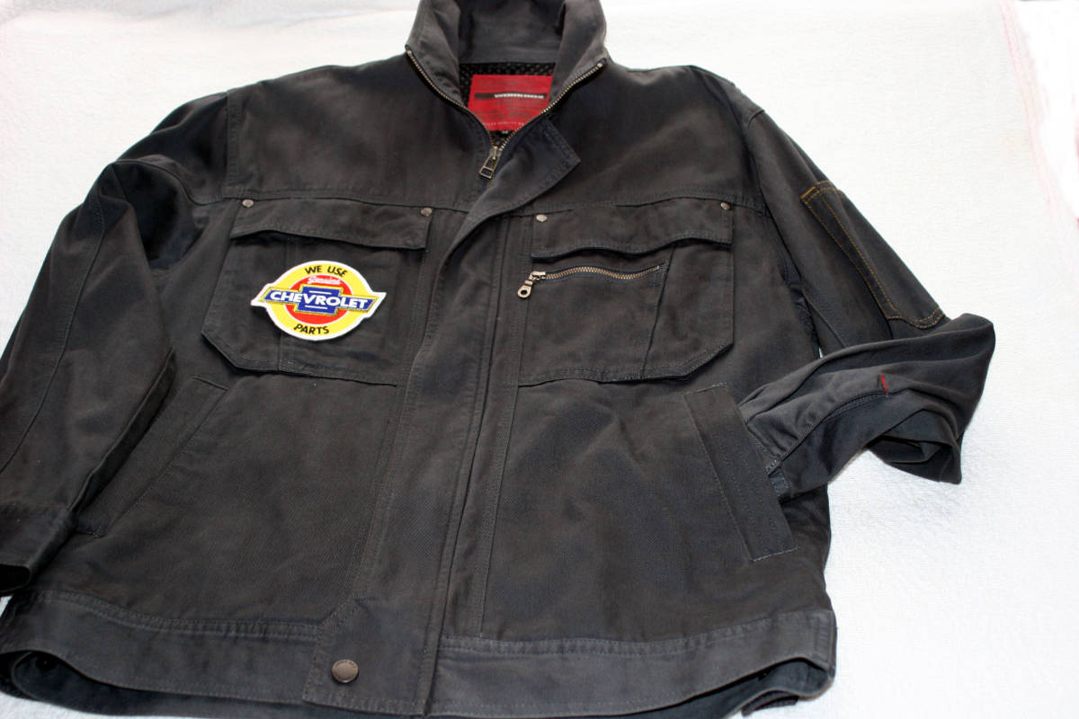 ★  B-4     WORKBOX      ワッペン付     ジャケット     色紺系     サイズ M   ★ 春秋冬シーズン拍卖