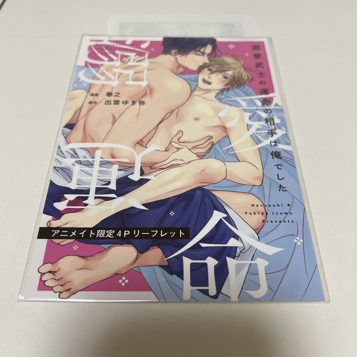 BL★65 溺愛武士の運命の相手は俺でした…春之/出雲ゆき弥(リーフレット、ペーパーのみ)特典のみ拍卖