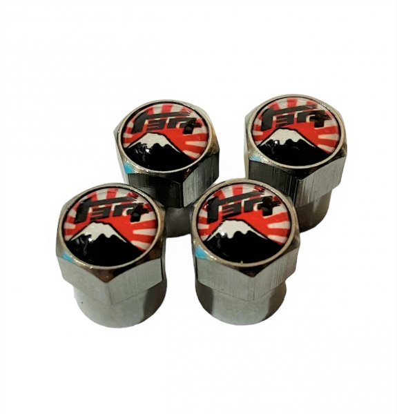 送料無料 富士日章 カタカナトヨタ ロゴ エアーバルブキャップ(30 ヴェルファイア アルファード エスティマ 80系 90系 ヴォクシーに適合)拍卖