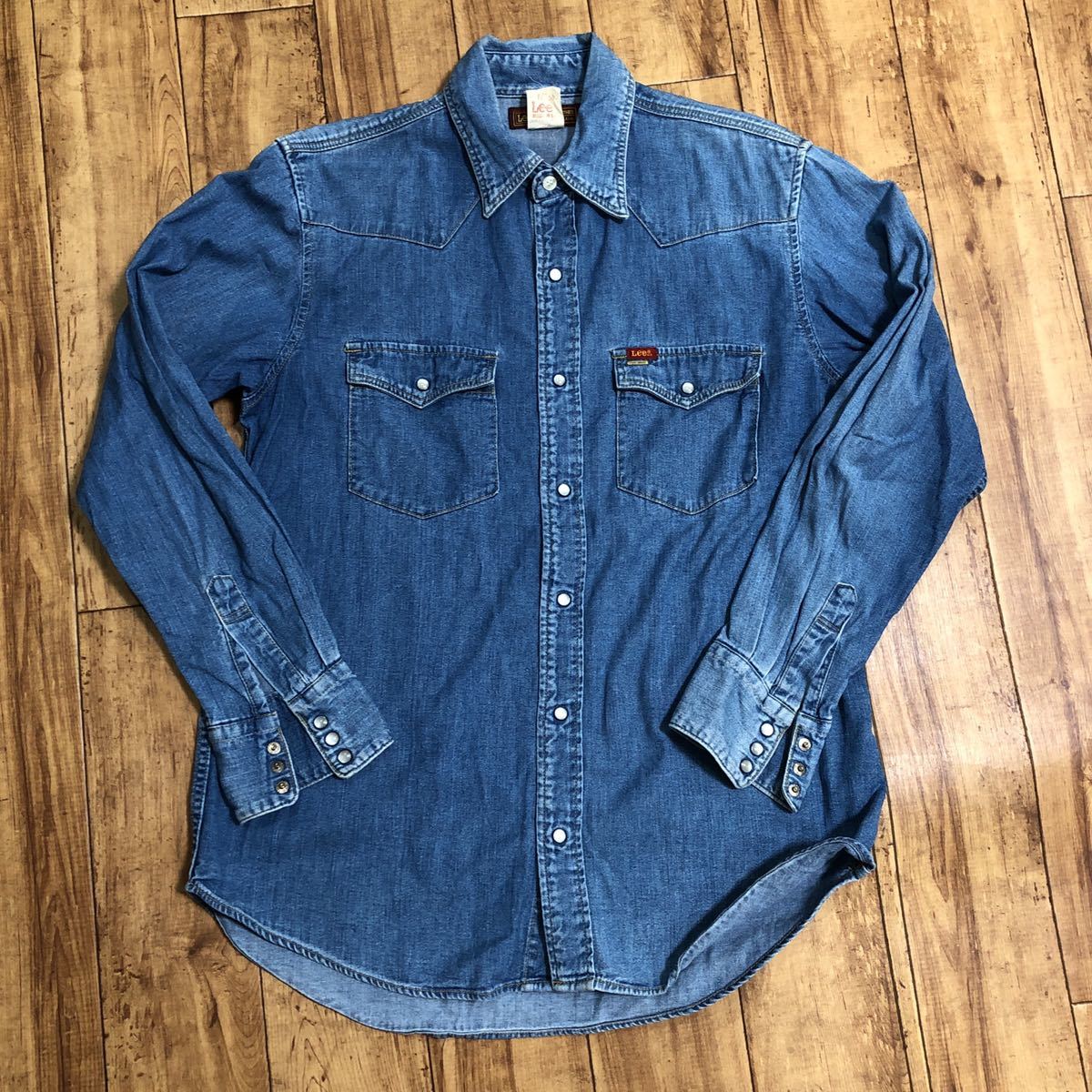 ◇ ミス リー Miss Lee 7450 デニムシャツ ウエスタンシャツ 日本製 長袖シャツ Mサイズ拍卖