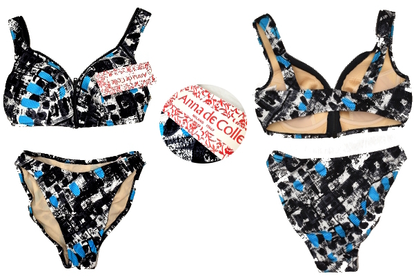 W-0379★送料無料★新品★Anna de colle アンナデコーレ 12551★日本製 スイムウェア ビキニ 上下セット セパレート 水着 9号-M拍卖