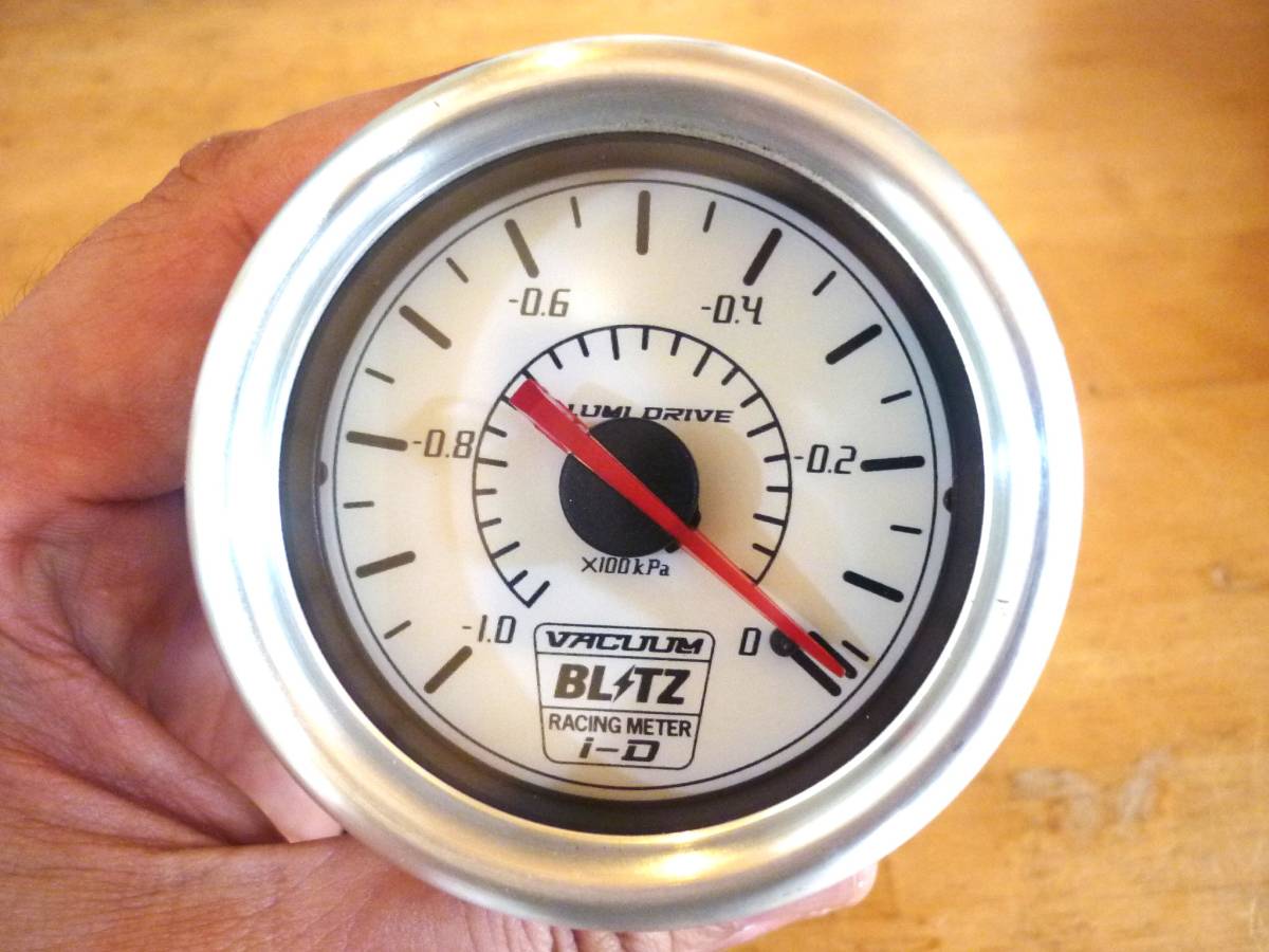 安心の消毒済 ブリッツ 機械式 バキューム計 60パイ メータ稼働・イルミ点灯確認済み 送料520円もOK パネルLED照明拍卖