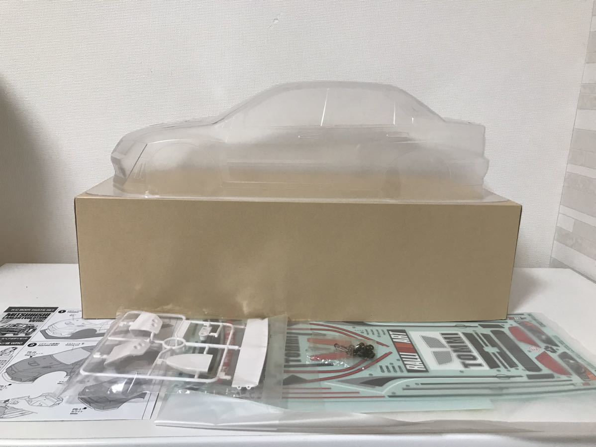 絶版 タミヤ 1/10 三菱 ランサーエボリューションⅦ WRC TAMIYA MITSUBISHI LANCER EVOLUTION スペアボディ RC クリアボディ ミツビシ拍卖