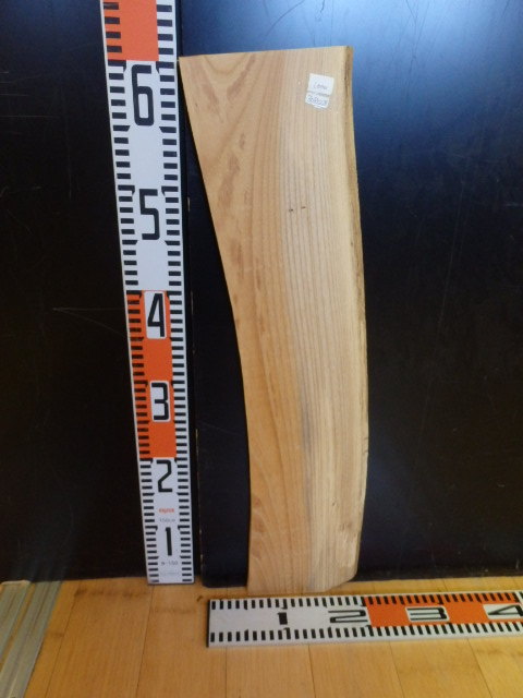 3080228●61.5cm×14.5cm×1.3cm 欅☆無垢板1枚板 木材 板 DIY 板材 天板 棚板 テーブル 看板 花台など種類豊富!拍卖