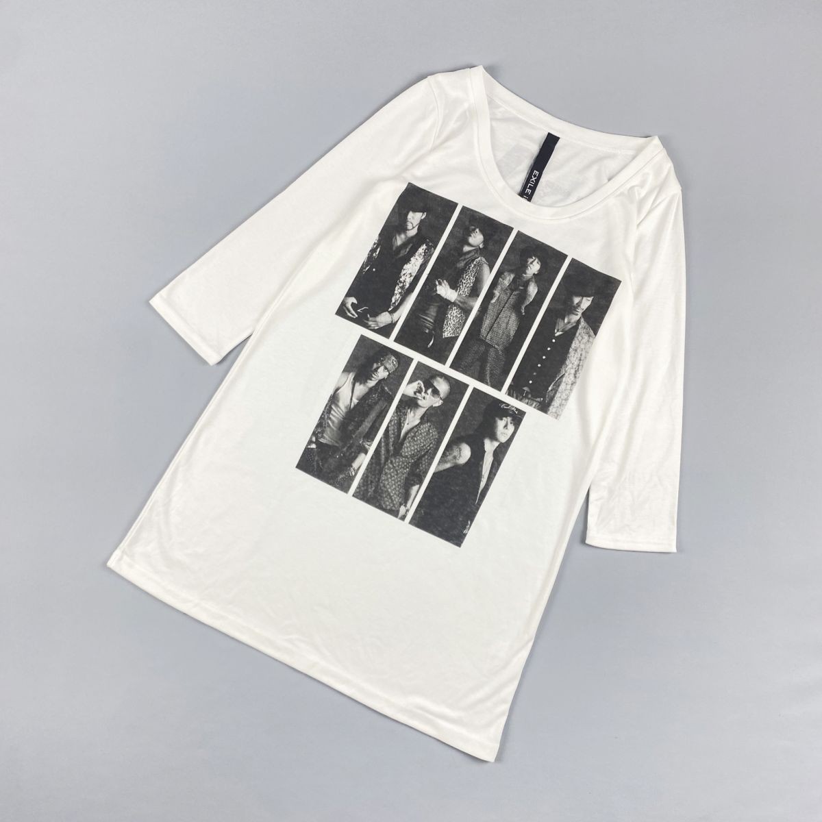 新品未使用 EXILE iD プリントTシャツ 七分袖 トップス レディース 白 ホワイト サイズS*HC1277拍卖