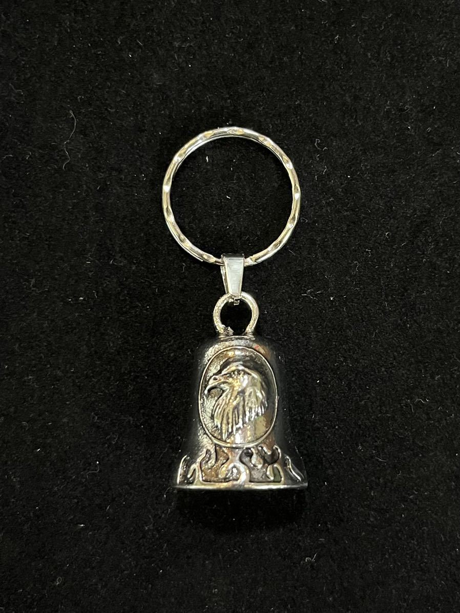 ★送料格安★ガーディアンベル イーグル キーホルダー キーリング バイカー お守り 魔除け 交通安全 ハーレー チョッパー アメリカン雑貨拍卖