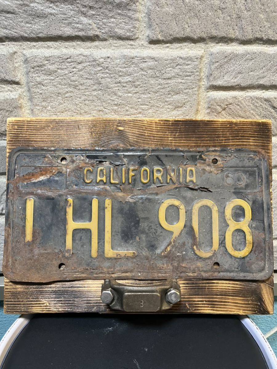 908ヴィンテージ アメリカカリフォルニアナンバープレートライセンスプレート検)アメ車STANCE USDM LOWRIDERシボレーダッジチャレンジャー拍卖
