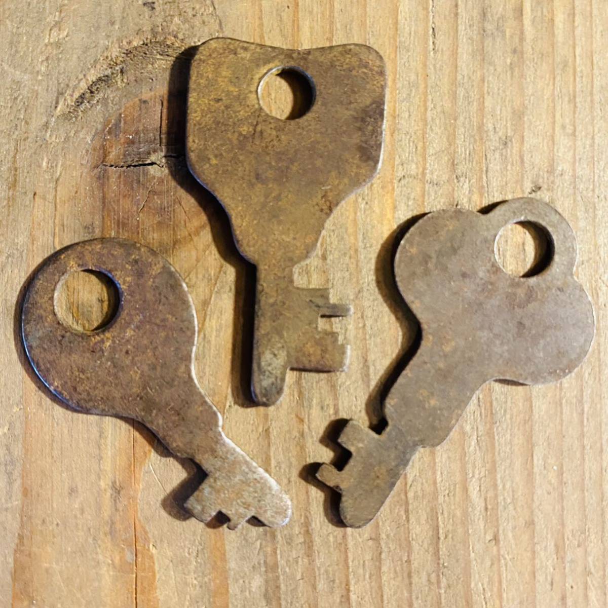 【USA vintage】鍵3本セット キー アンティーク ④拍卖