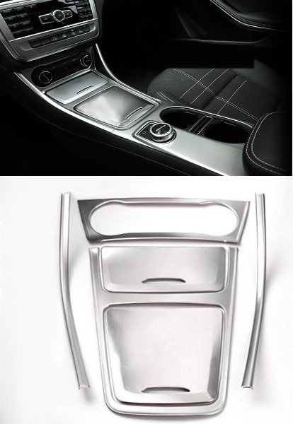 BENZ ベンツ センター コンソール BOX ボックス トリム カバー セット W176 X156 C117 CLA A45 CLA45 GLA シルバー 銀拍卖