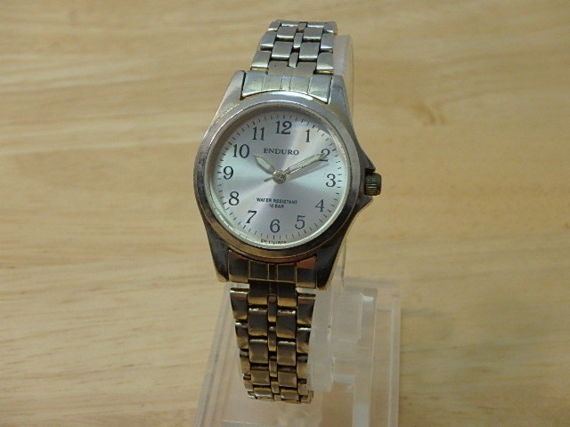 n107u ジャンク 不動品 ENDURO EW-1141 レディース腕時計 時計 中古 部品取り拍卖