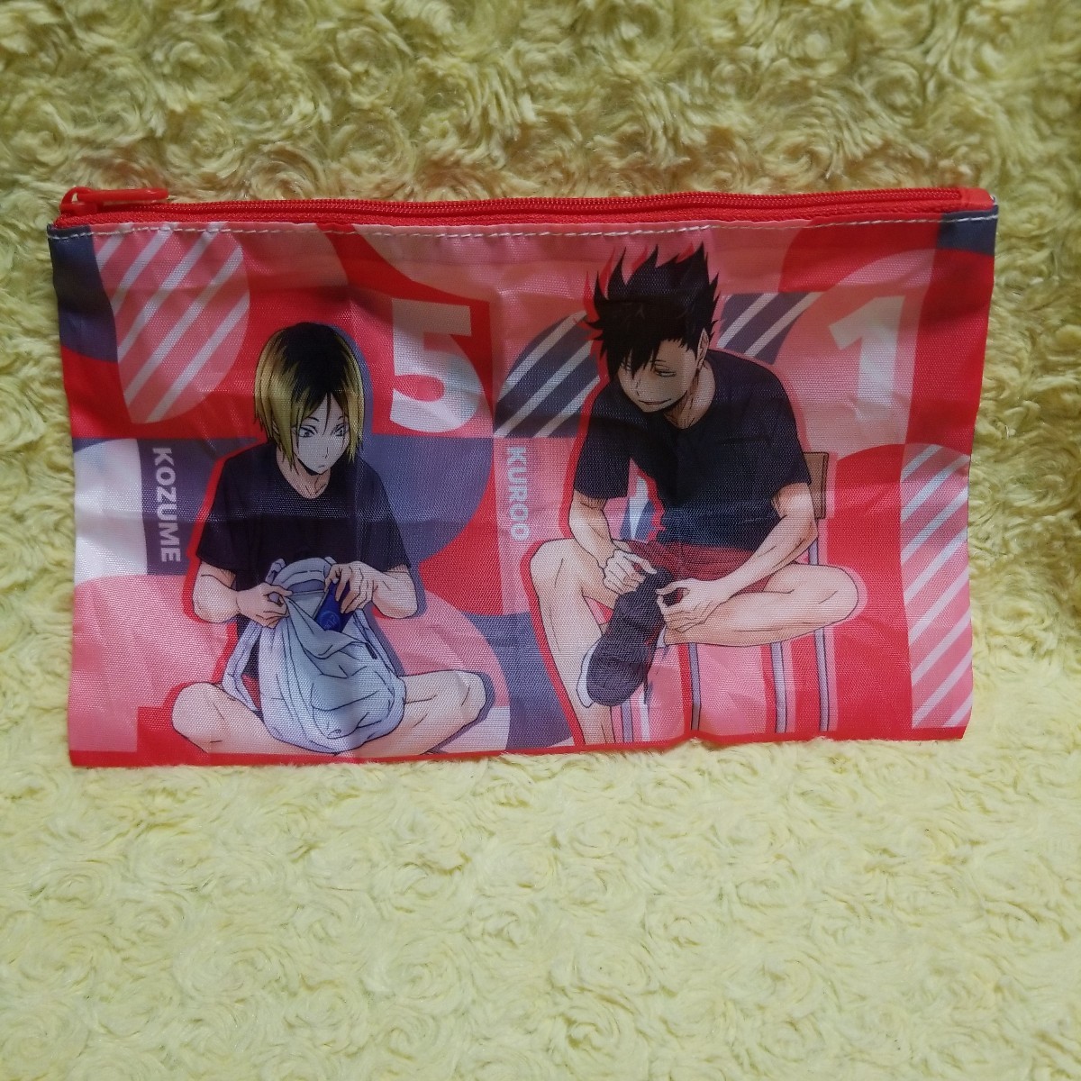 ハイキュー!! ヌノポ2 孤爪 黒尾 音駒 フラットポーチ拍卖
