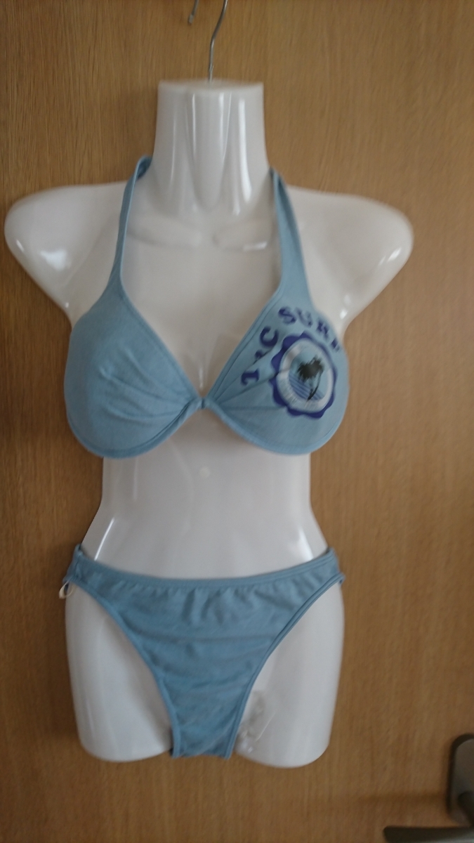 ☆T&C☆SURF☆水色系ビキニ2点セット☆サイズ11L☆株式会社ヤマトヤ☆拍卖