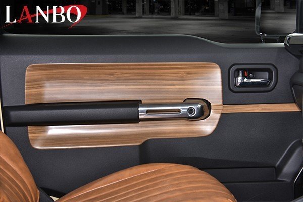 【M's】スズキ JB64 JB74 ジムニー ジムニーシエラ LANBO 3Dインテリアドアパネル 6ピースセット ライトブラウン LP1157 運転席側 助手席側拍卖