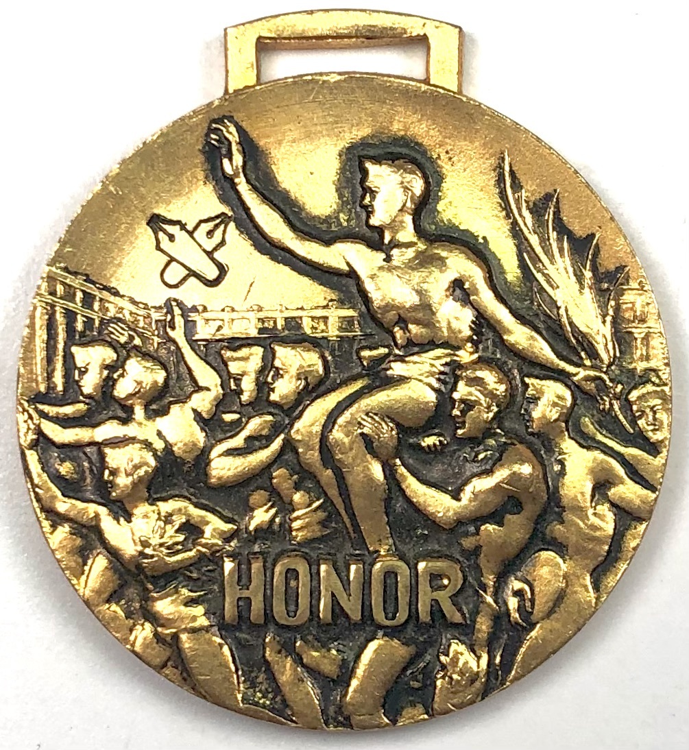 慶應義塾高等学校 第9回陸上運動会 記念メダル(徽章/1960年/昭和35年/レトロ/JUNK)拍卖