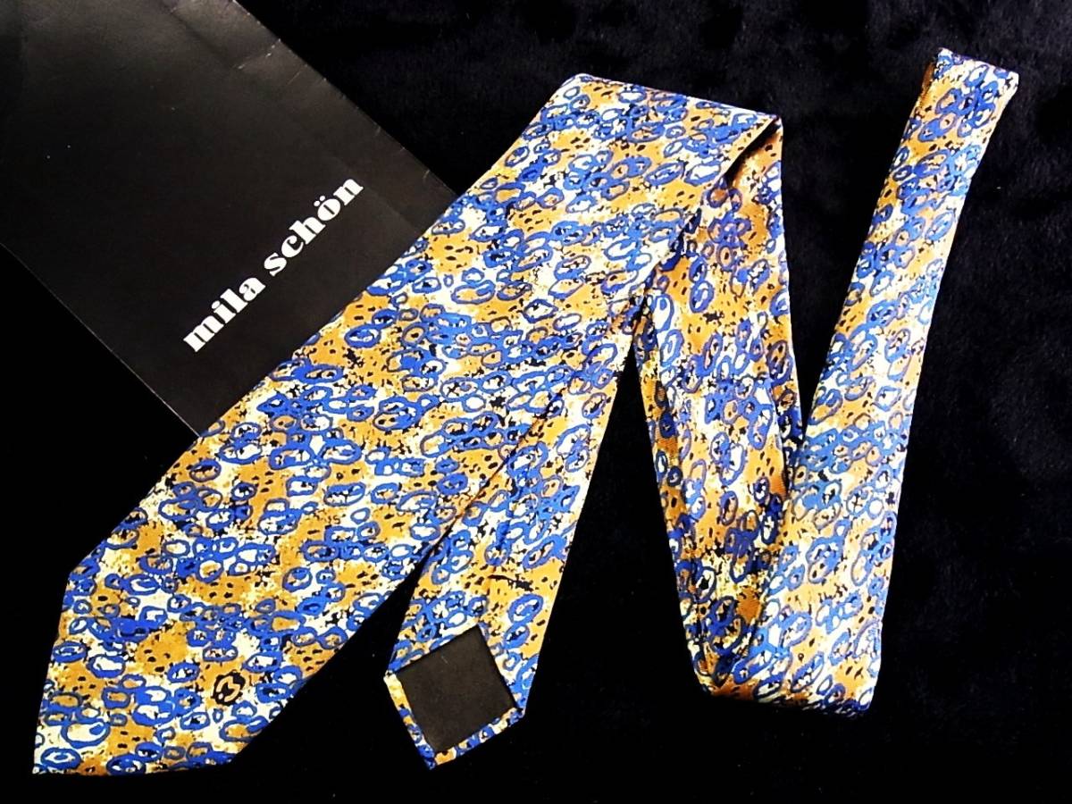 ■E0806Y●良品●ミラショーン【Mロゴ入】ネクタイ拍卖