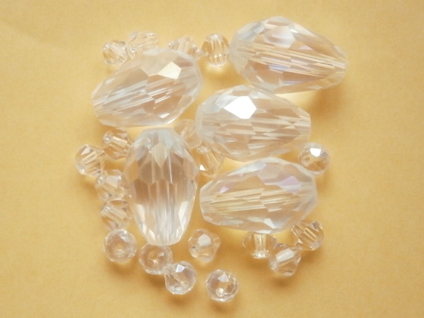 ガラスビーズ★ドロップ★タイプ A★クリア系★B拍卖