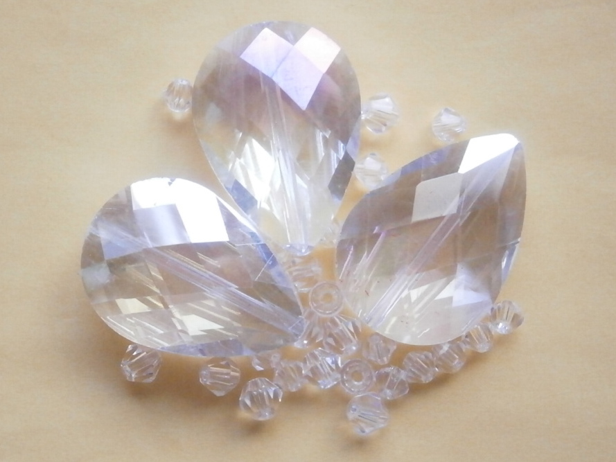 ガラスビーズ★ドロップ★タイプ B★クリア系★A拍卖