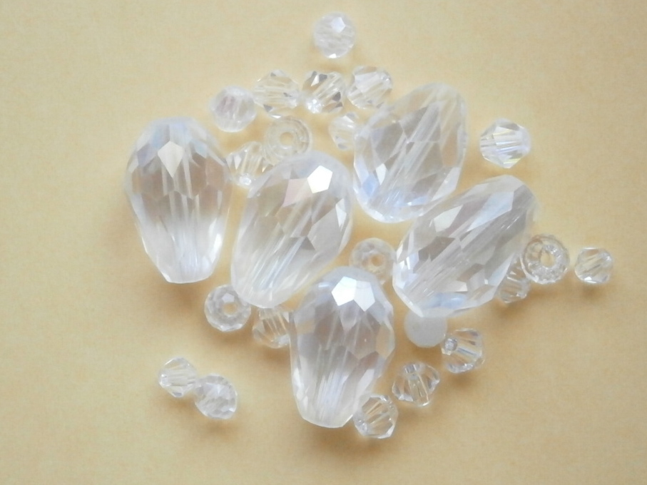 ガラスビーズ★ドロップ★タイプ A★クリア系★e拍卖