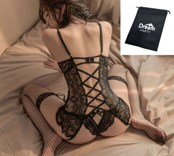 ベビードール 3点セット【ベビードール Tバック ストッキング】フリーサイズ 女性 ワンピース 寝巻き パンスト ミニ 下着 レディース dp604拍卖