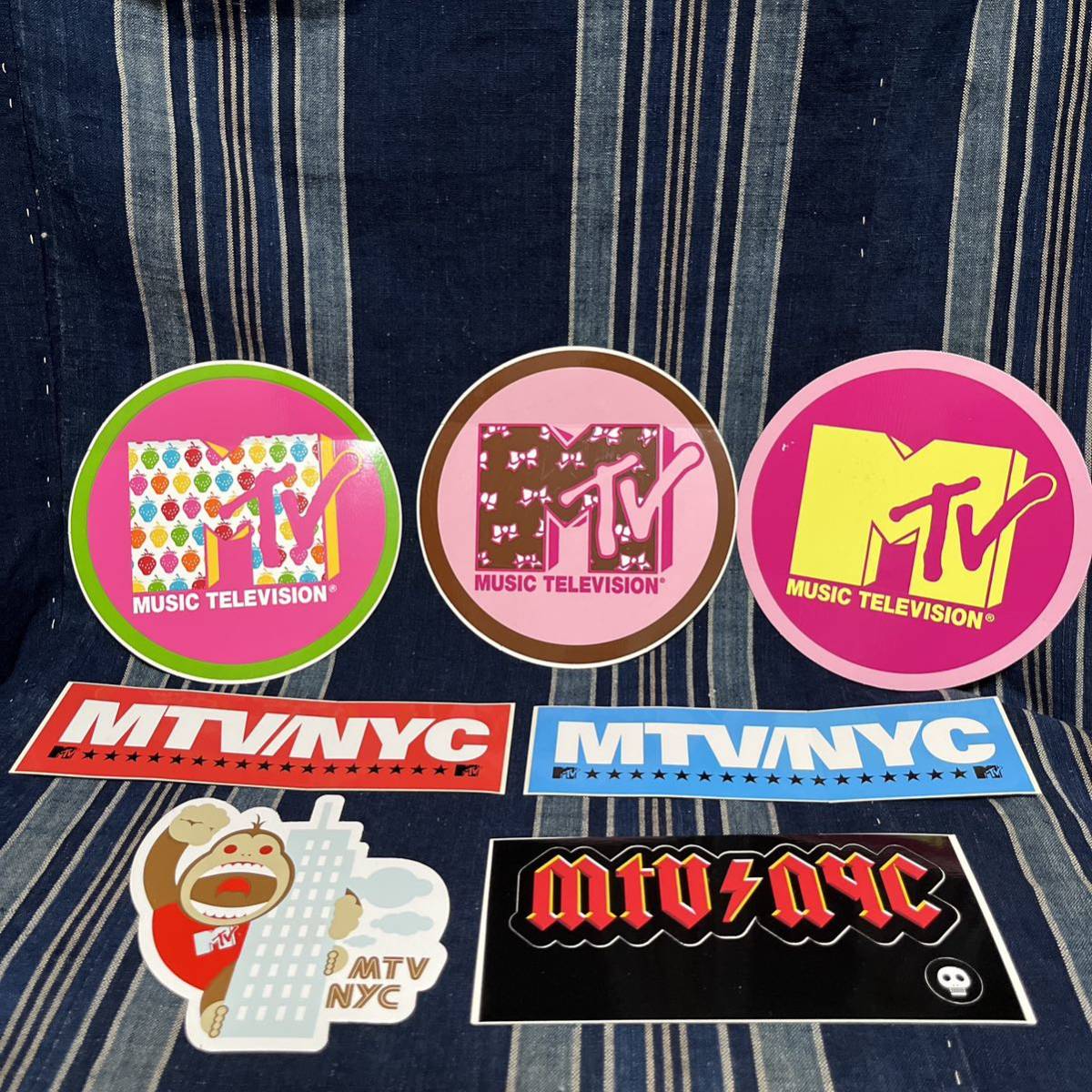 mtv music television official shop goods sticker ミュージックテレビジョン オフィシャル ステッカー シール アメリカ雑貨拍卖