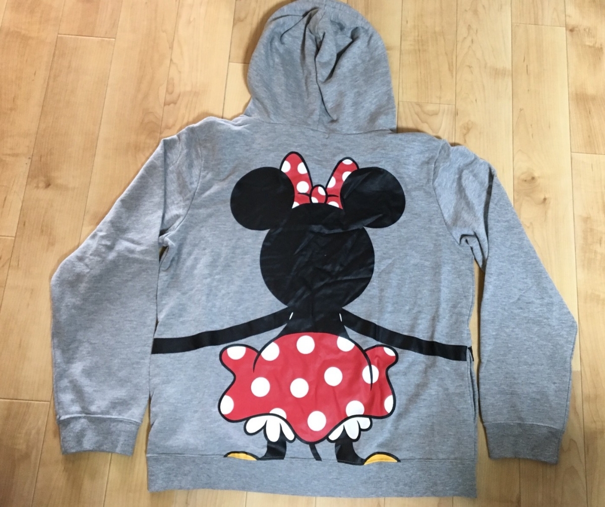 美品 ベルメゾン ディズニー ミニー パーカー 仮装 コスプレ ハロウィン グレー レディース Disney  販売終了品 パーティー拍卖