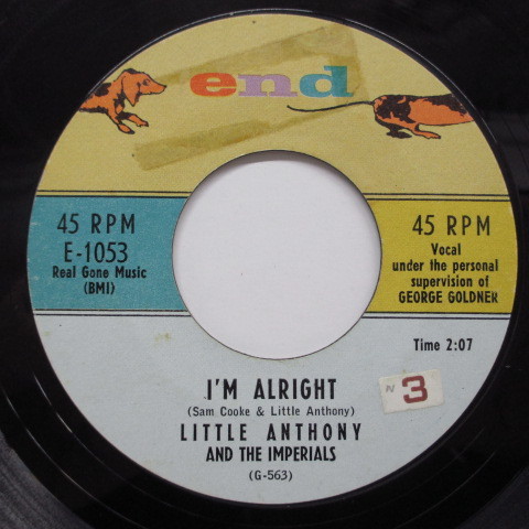 LITTLE ANTHONY & THE IMPERIALS-I'm Alright (US Orig)拍卖