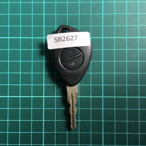 SB 2627送185円 希少 スバル 純正 リモコン キーレス プレオ ヴィヴィオ サンバー等 2B 2ボタン 黒 ブラック 青拍卖