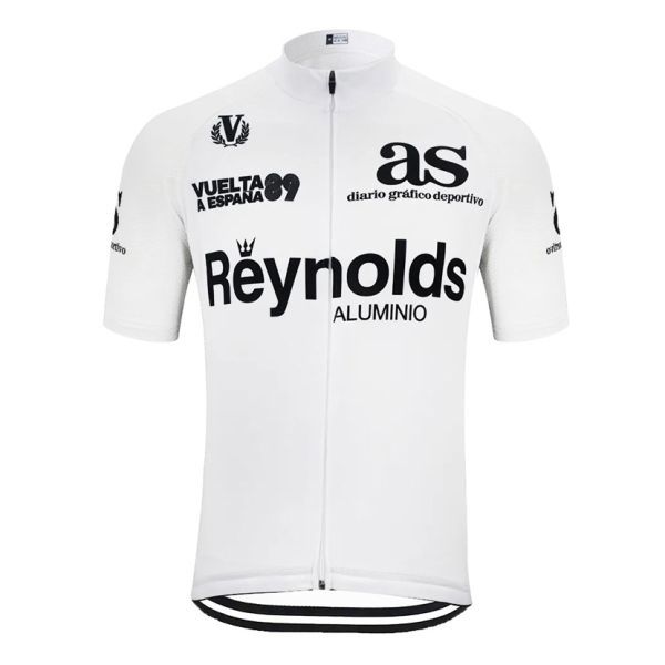 新品 サイクルジャージ Mサイズ レトロデザイン No122 スペイン フルジップ 半袖 ウェア メンズ サイクリング スポーツ MTB ロードバイク拍卖