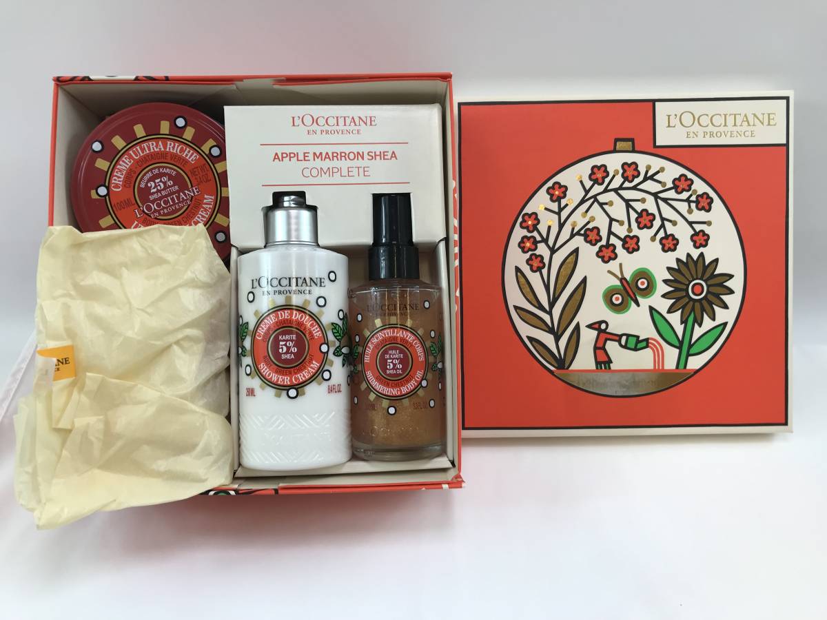 未使用品★ L'OCCITANE / ロクシタン アップルマロン シア コンプリート 保管品 #189222-153拍卖