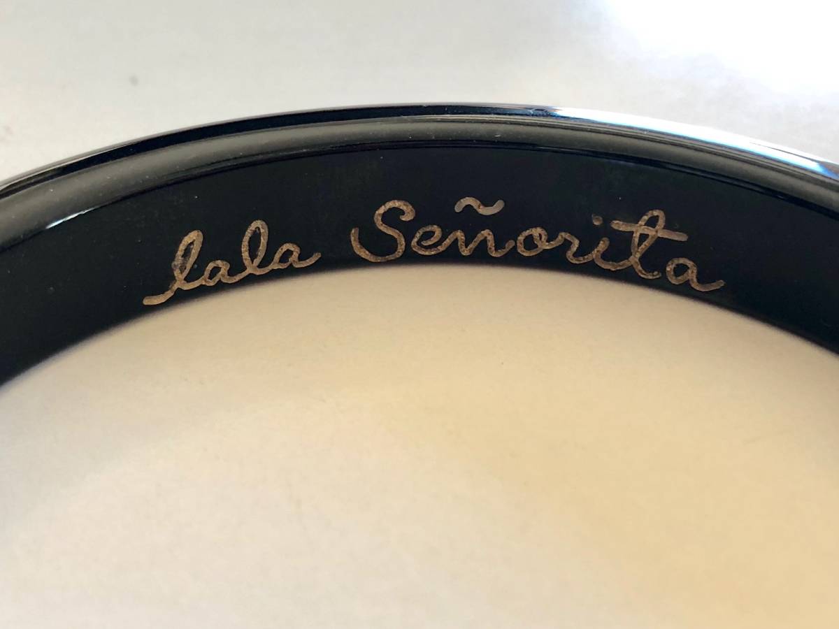ララセニョリータ lala senotita 黒 真鍮 スタッズ バングル ユナイテッドアローズ購入 クリックポスト発送 難あり美品拍卖