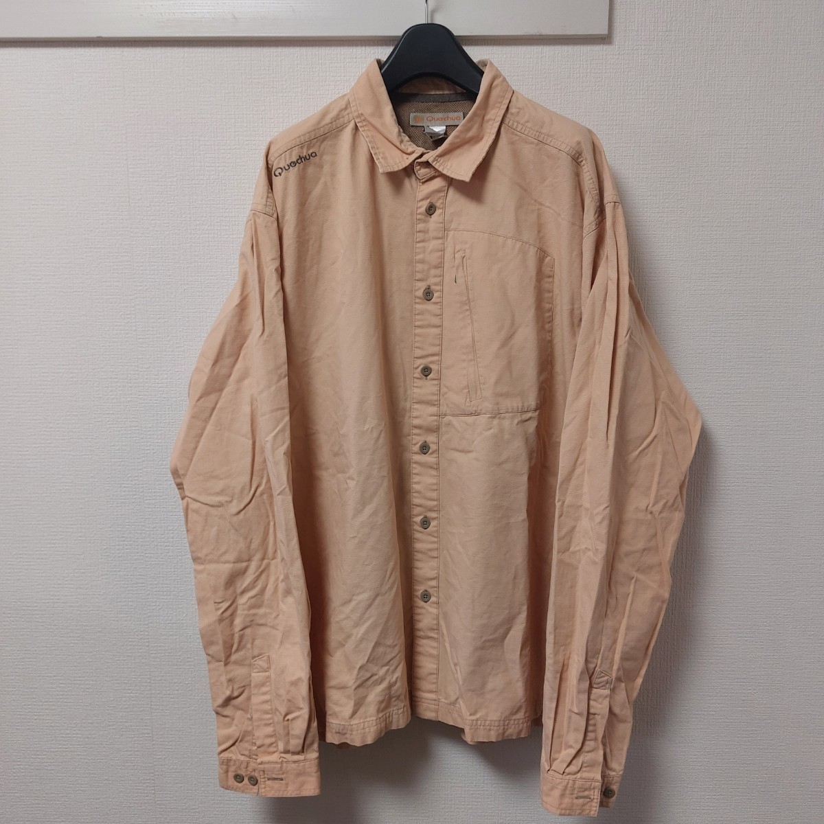 QUECHUA ケシュア アウトドアシャツ 長袖 コットン XXL 05H2401mel拍卖