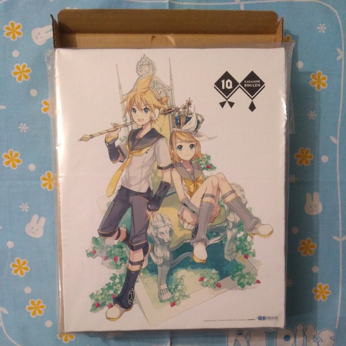 ボーカロイド 鏡音リン・レン 10th Anniversary 10周年 キャンバス パネル A 開封未使用品 275×220mm 拍卖