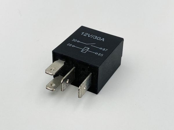 【4極 12V IR】 4P 4ピン 30A マイクロ ISO リレー 車載 互換品 検索用) 90987-02022 エアコンランプ 90987-02022拍卖