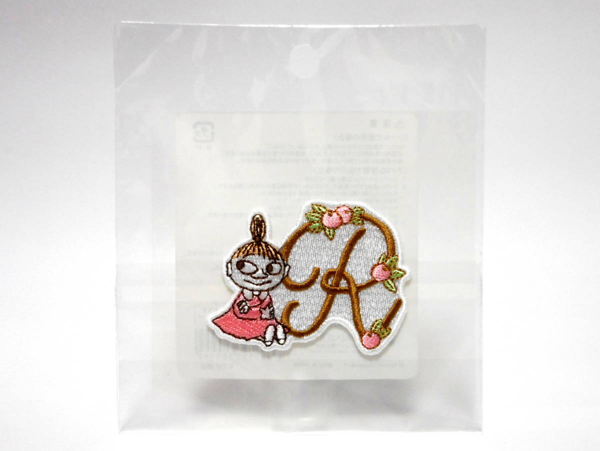 ムーミン 刺シールワッペン リトルミイ ミィ アルファベットR MOOMIN アイロン接着可拍卖