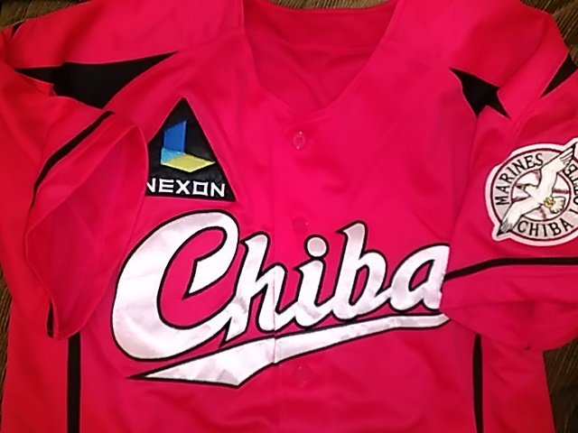 千葉ロッテマリーンズ 市販赤色千葉ユニフォーム Mサイズ拍卖