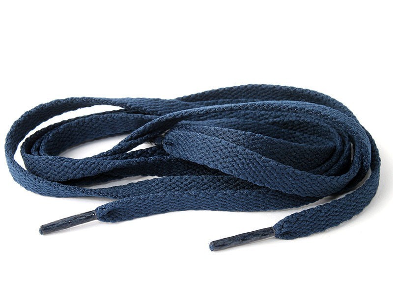 スニーカー スポーツシューズ系 平紐タイプ 靴紐 シューレース 靴ひも 70CM#ネイビーブルー拍卖