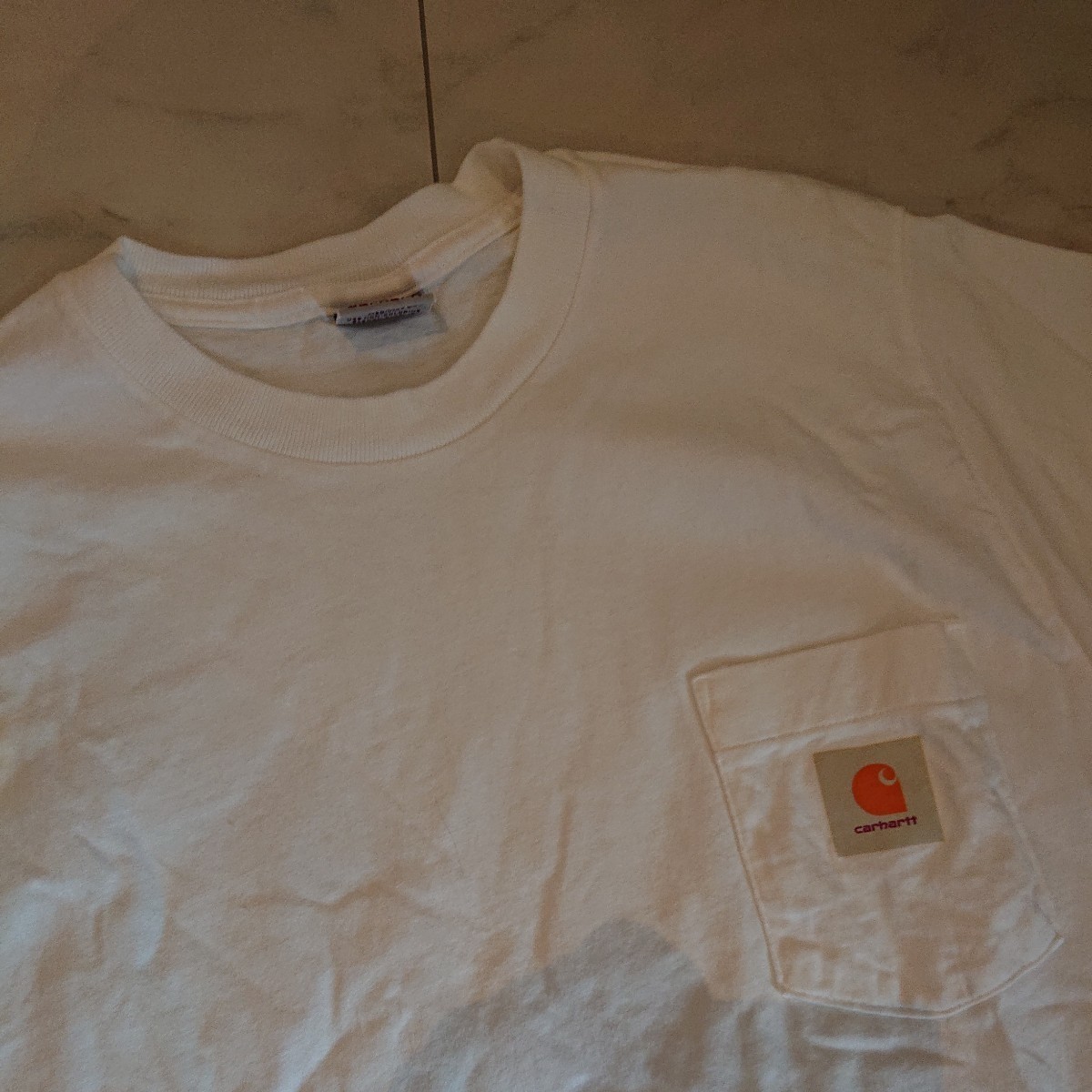 カーハ ート ポケットT USA製 ホワイト Carhartt拍卖