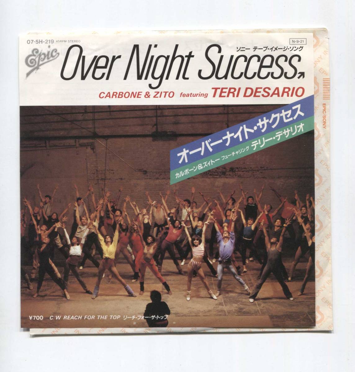 【EP レコード シングル 同梱歓迎】 TERI DESARIO テリー・デザリオ ■ OVER NIGHT SUCCESS オーバーナイト・サクセス ■ CARBONE & ZITO 拍卖