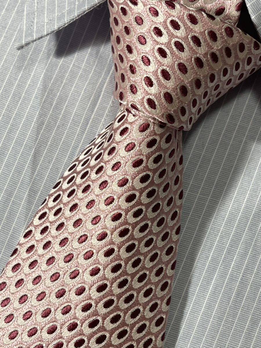 美品 ″Ermenegildo Zegna″ エルメネジルドゼニア ドット ブランドネクタイ 309270拍卖
